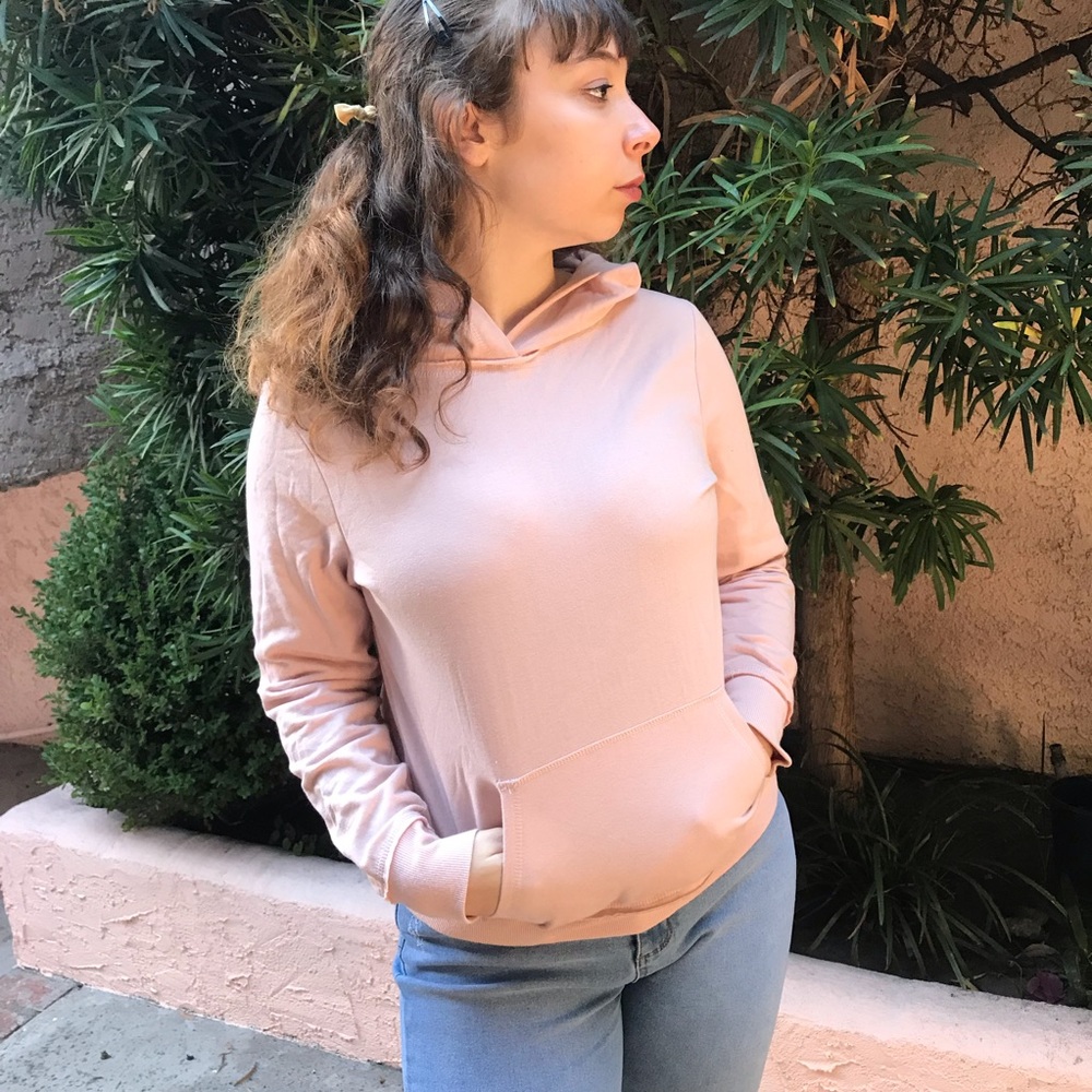 Baby pink hoodie
